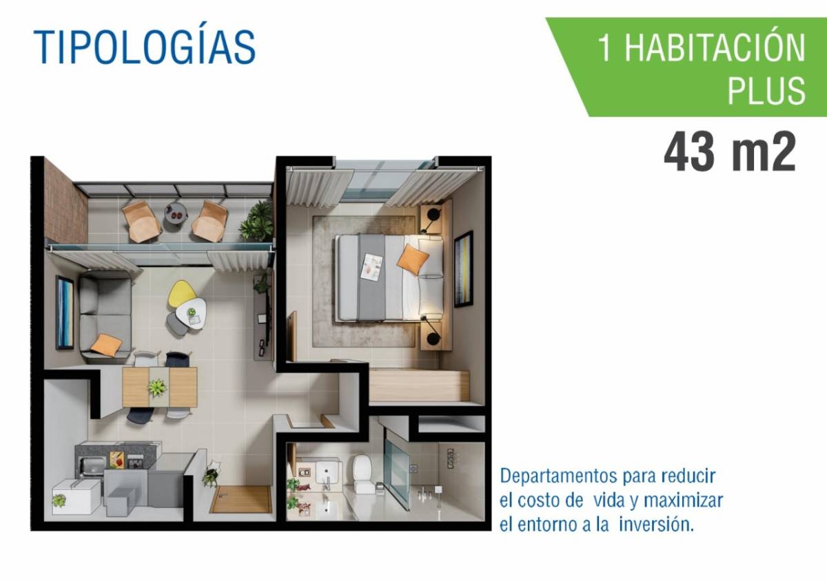 Departamento en venta en De Las Residentas