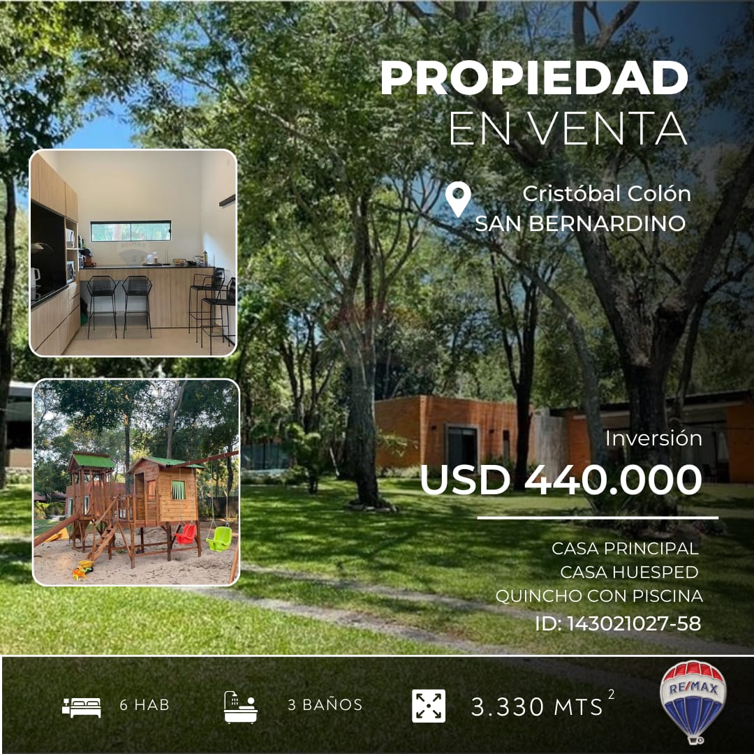 Quinta en venta en Cristobal Colon