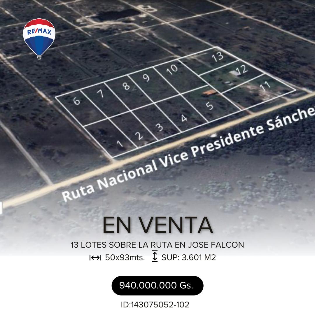Terreno en venta en Jose Falcon