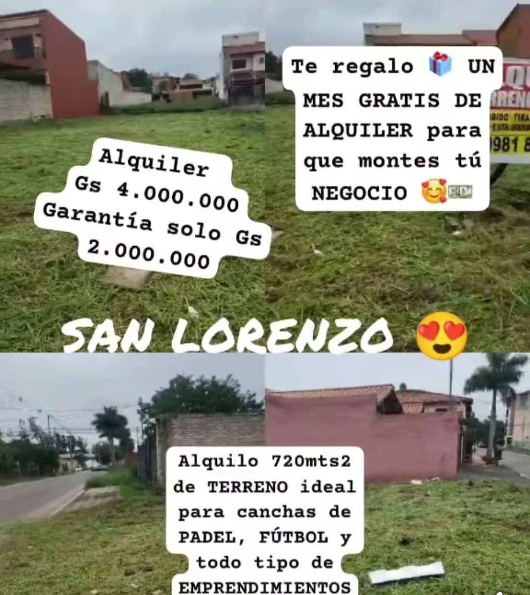 Terreno en alquiler en Laguna grande