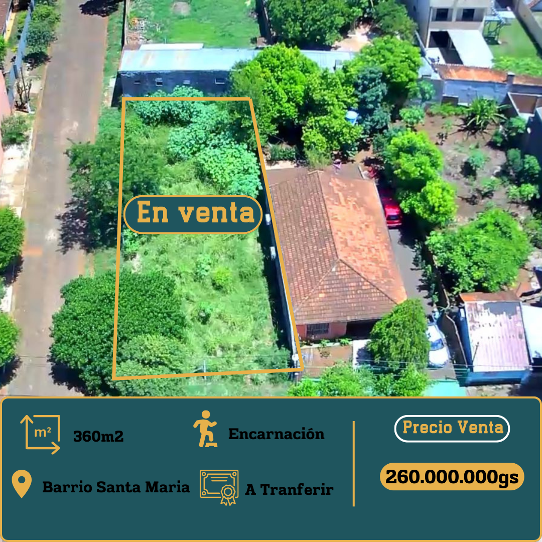 Terreno en venta en Santa Maria