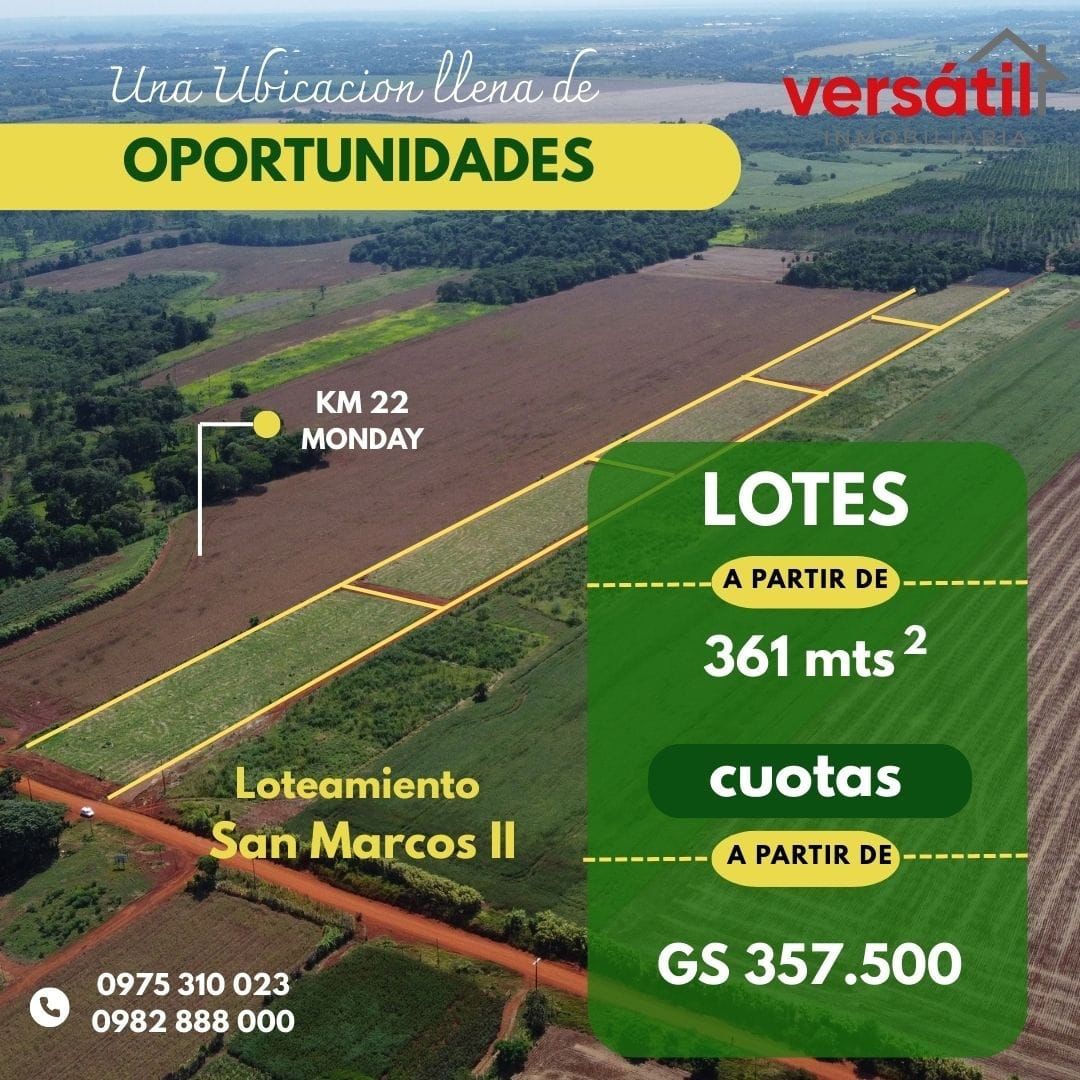 Terreno en venta en San Marcos II