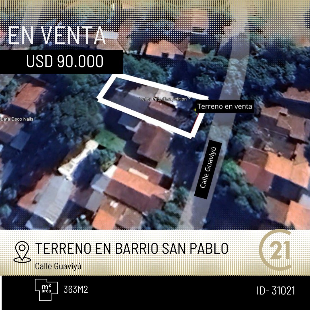 Terreno en venta en San Pablo