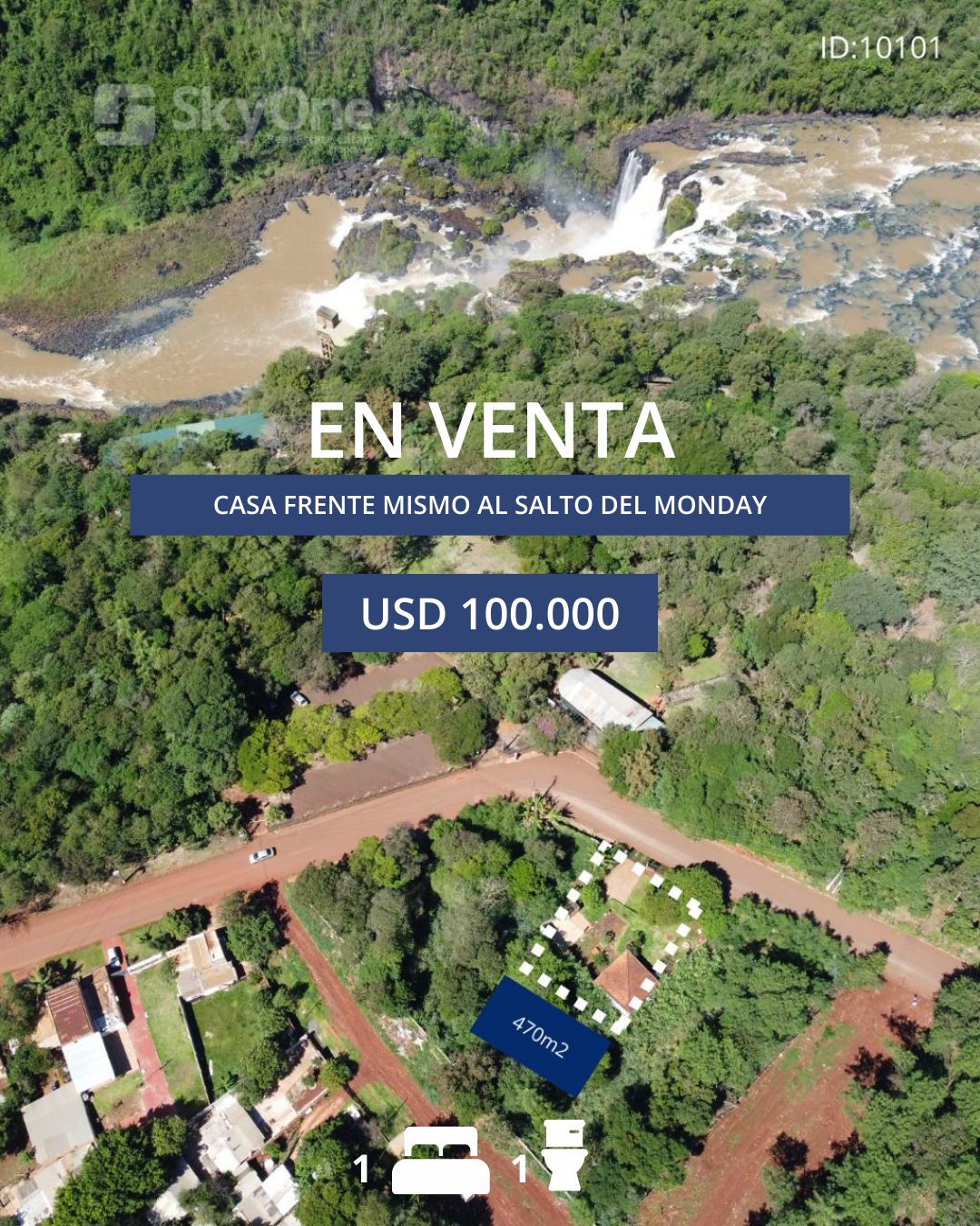 Casa en venta en Salto del Monday
