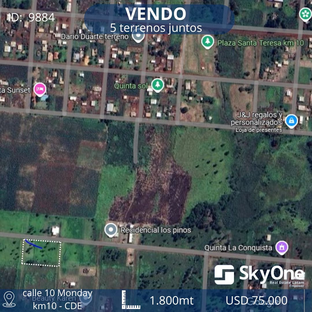 Terreno en venta en Ciudad Del Este