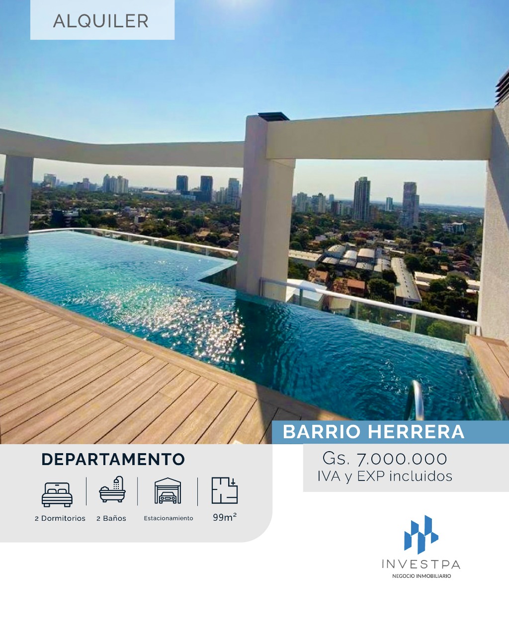 Departamento en alquiler en Herrera