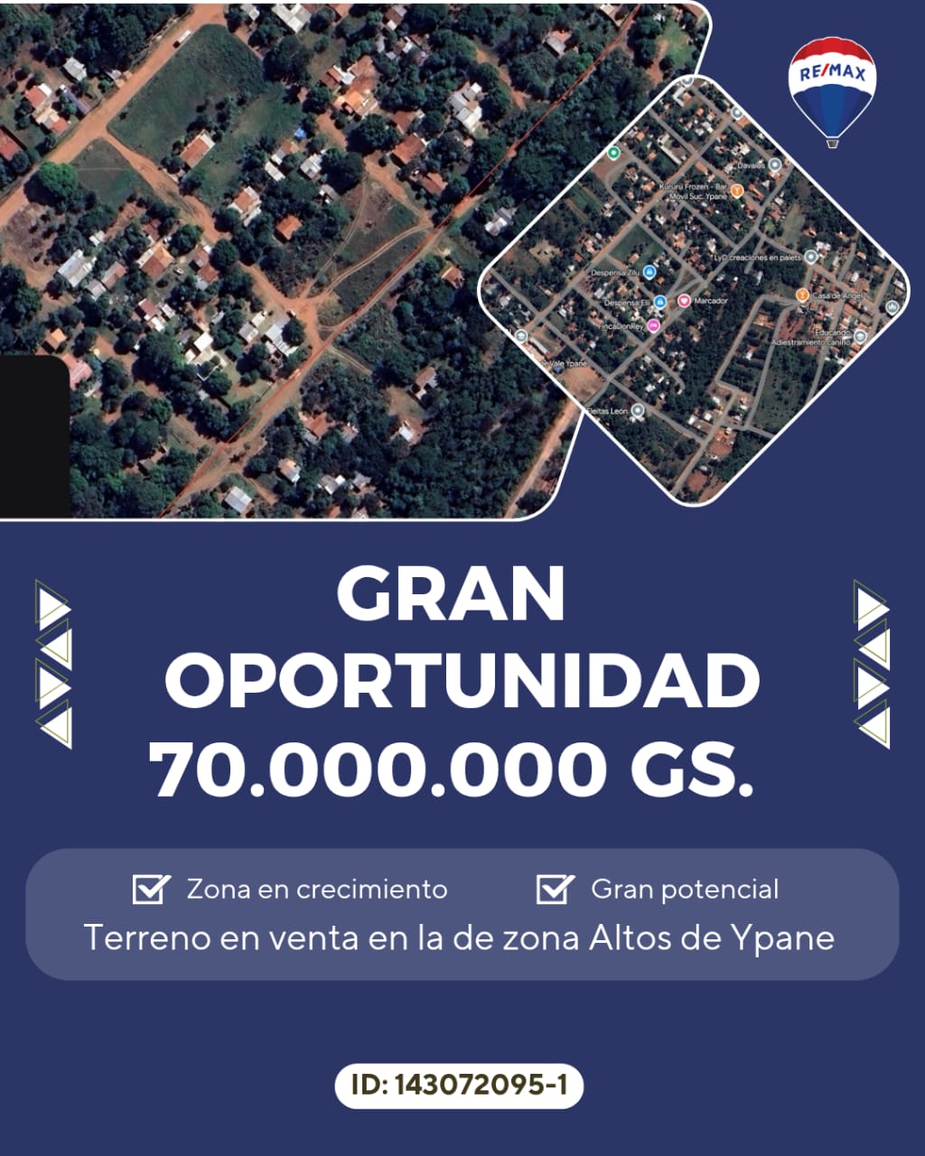 Terreno en venta en Altos de Ypane
