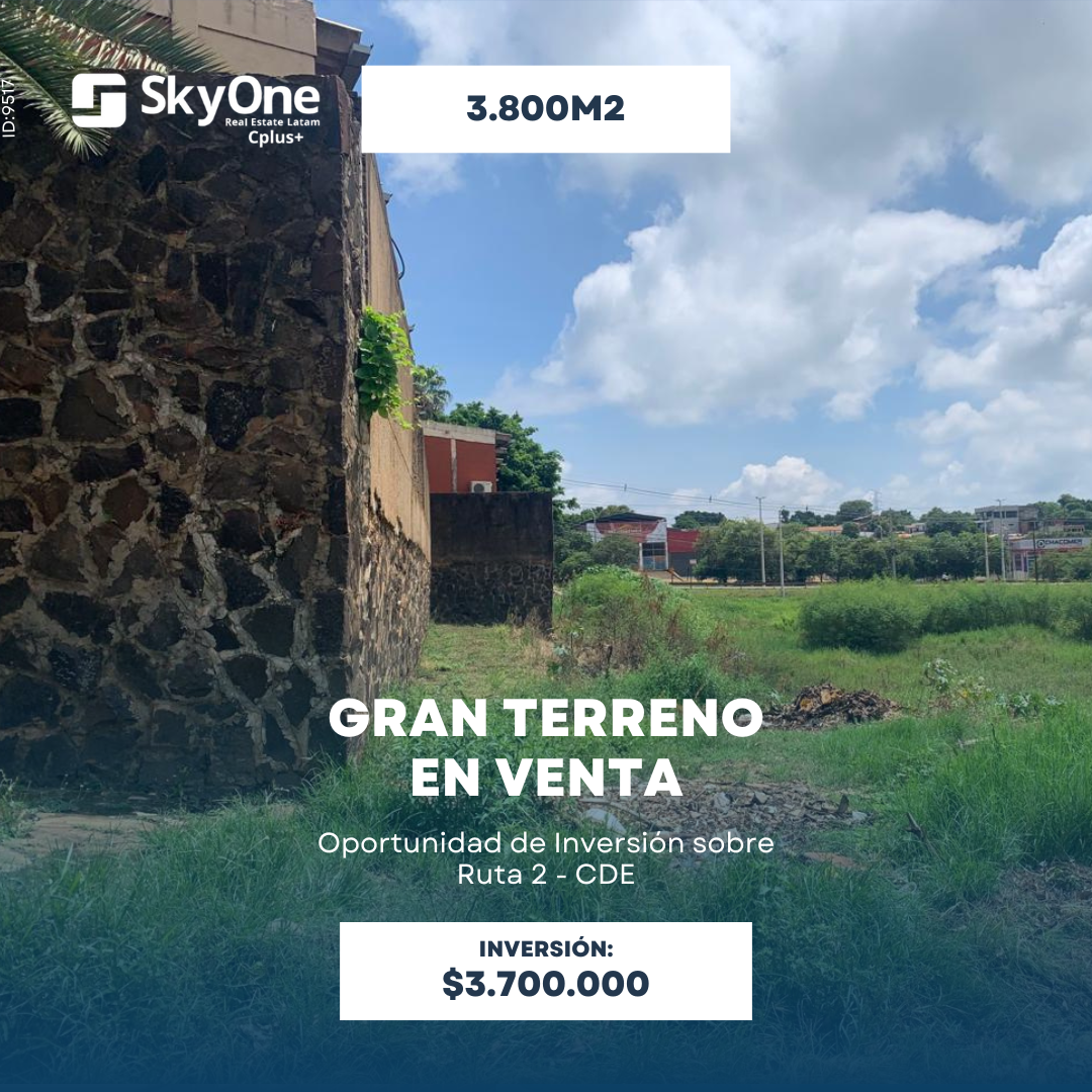 Terreno en venta en Ciudad Del Este