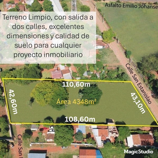 Terreno en venta en Villa Elisa