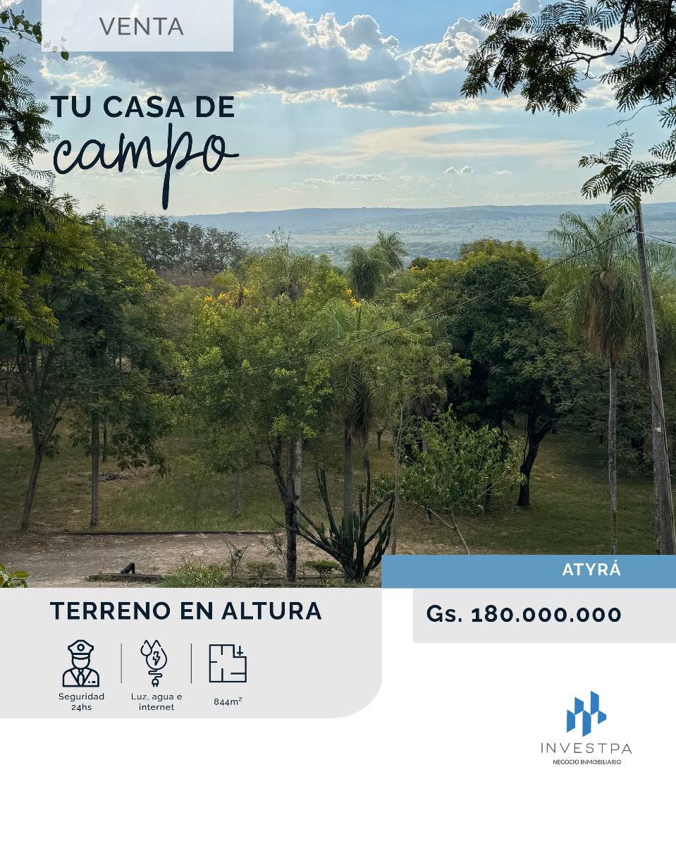 Terreno en venta en Atyra