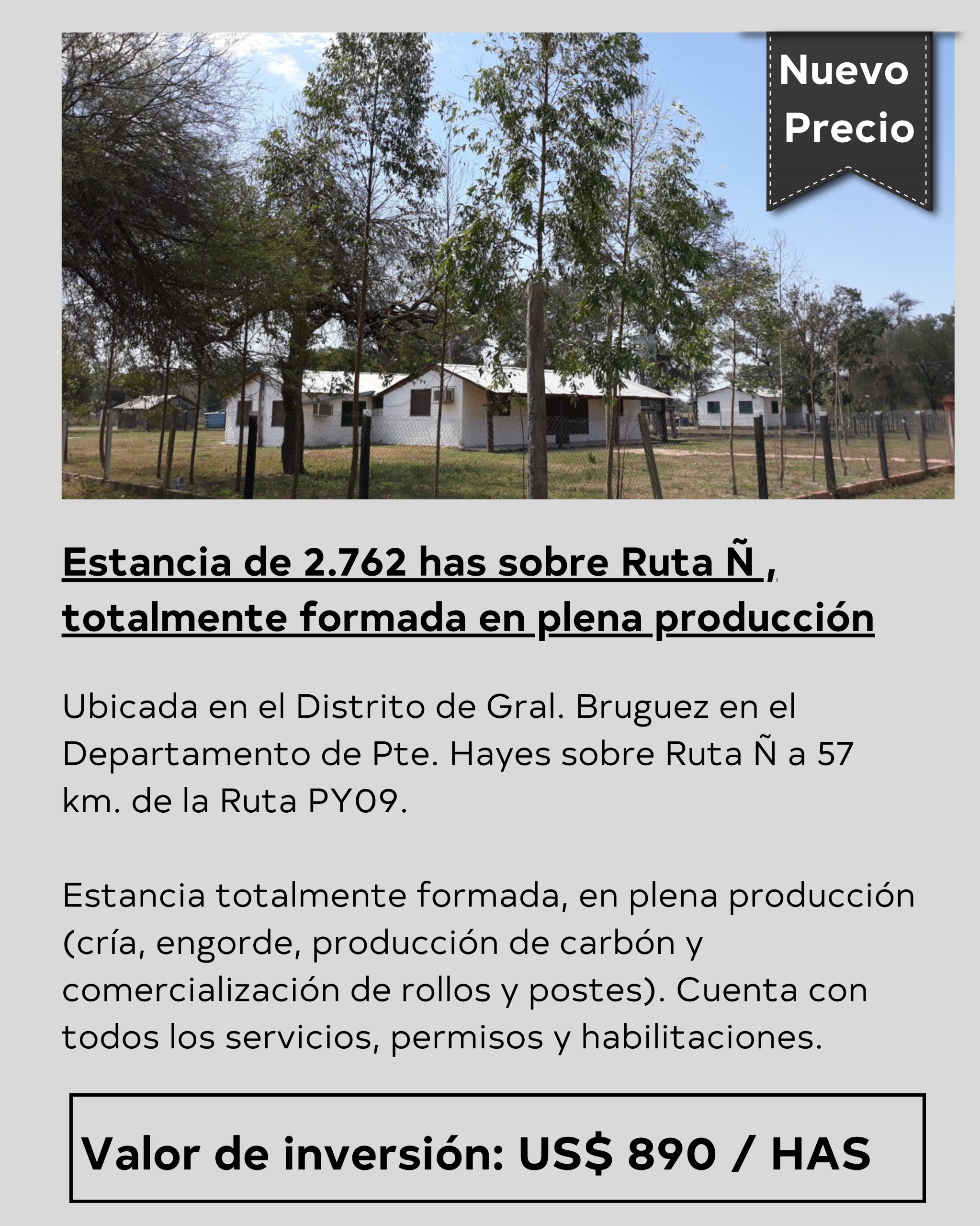 Estancia en venta en Asunción