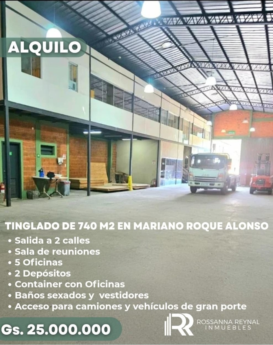 Depósito en alquiler en Mariano Roque Alonso