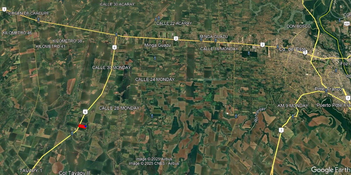 Terreno en venta en Minga Guazu
