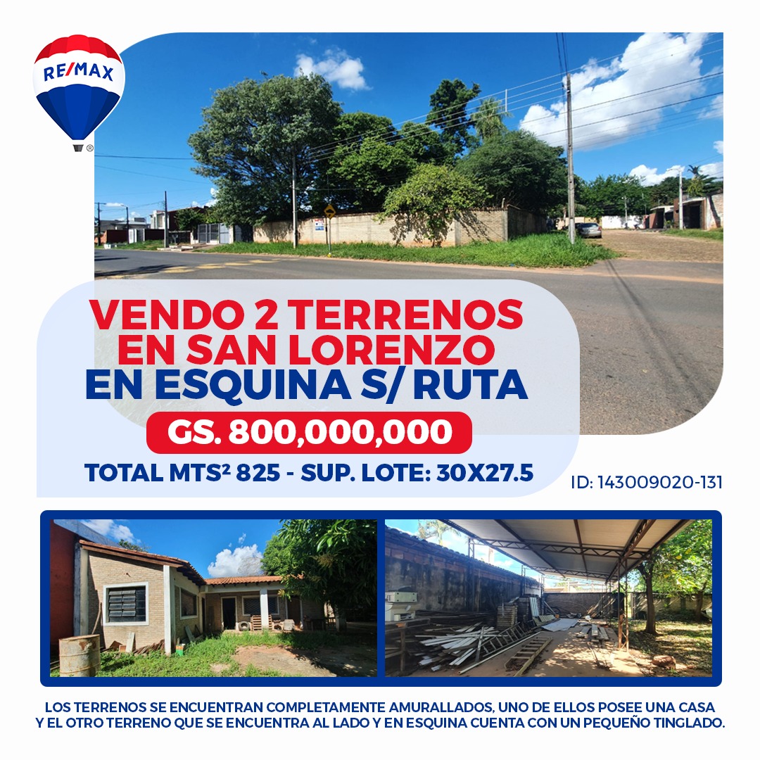 Terreno en venta en MIRAFLORES