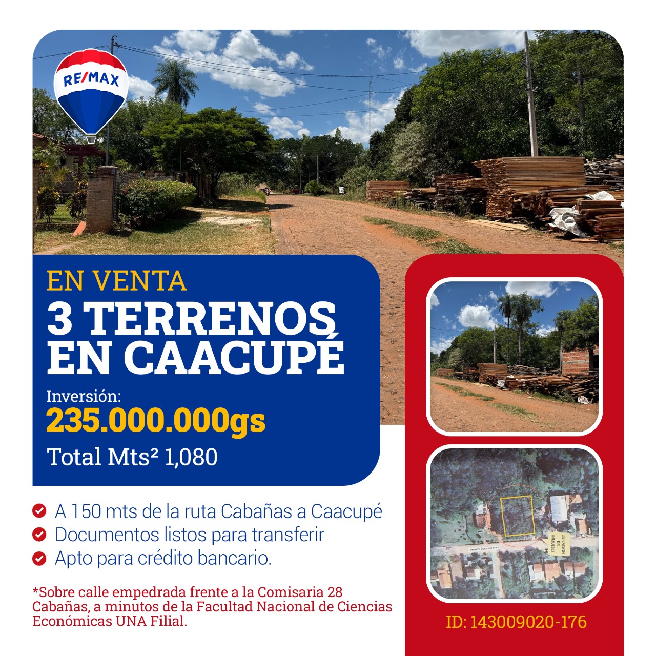 Terreno en venta en Caacupe