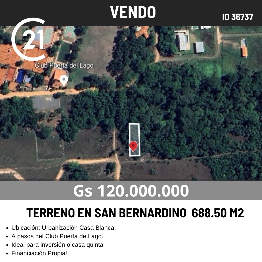 Terreno en venta en San Bernardino