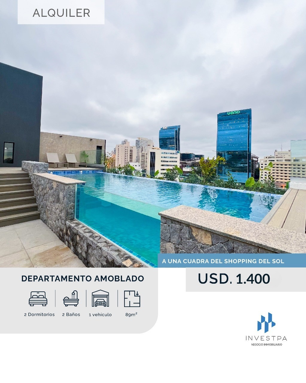Departamento en alquiler en Asunción