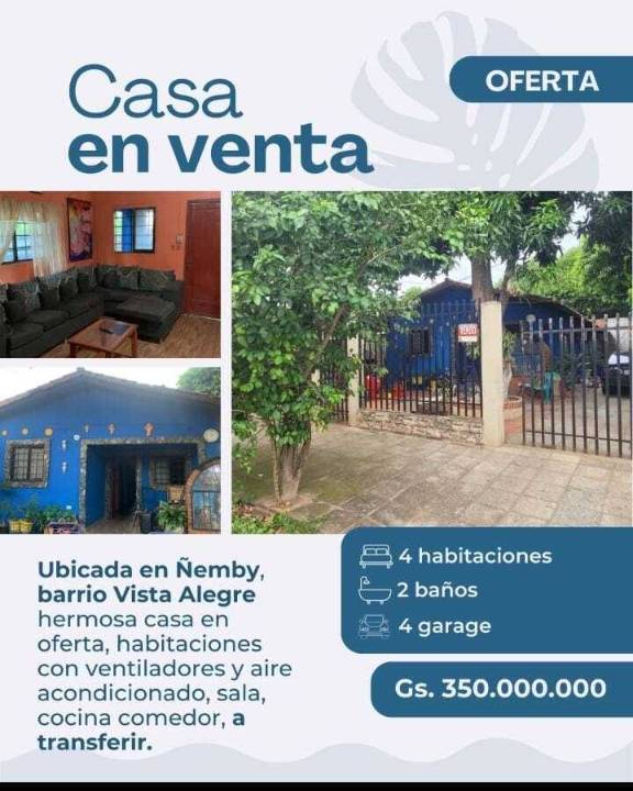 Casa en venta en Nemby