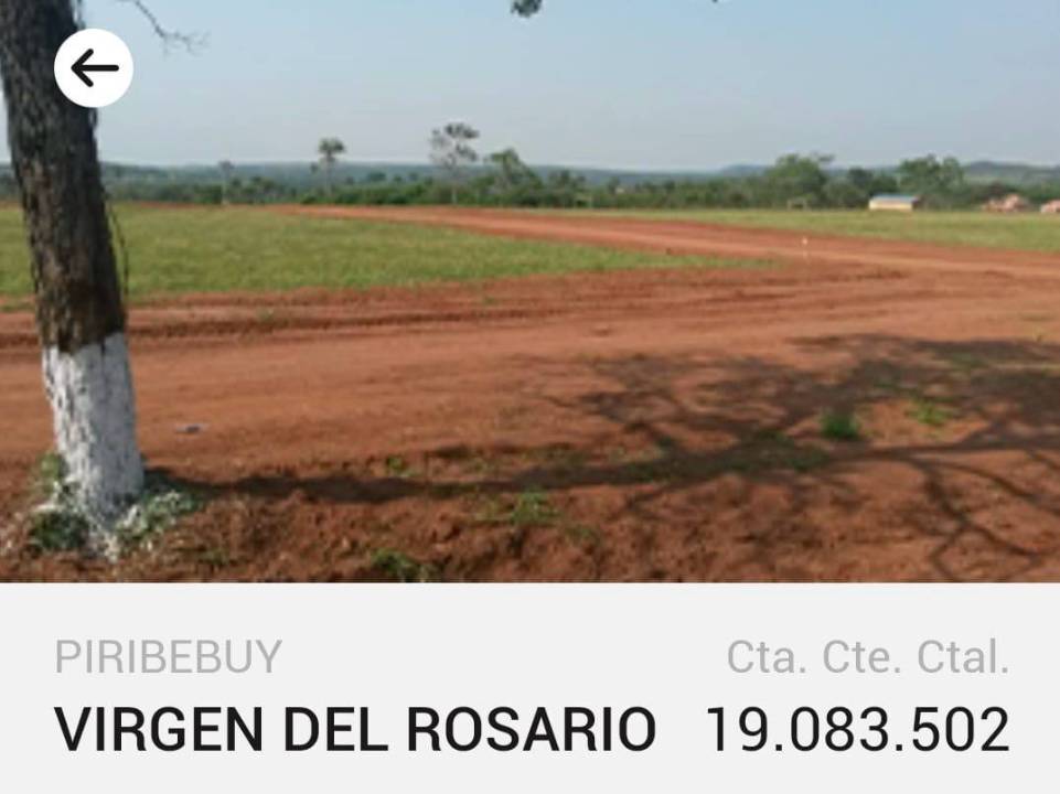Terreno en venta en Piribebuy