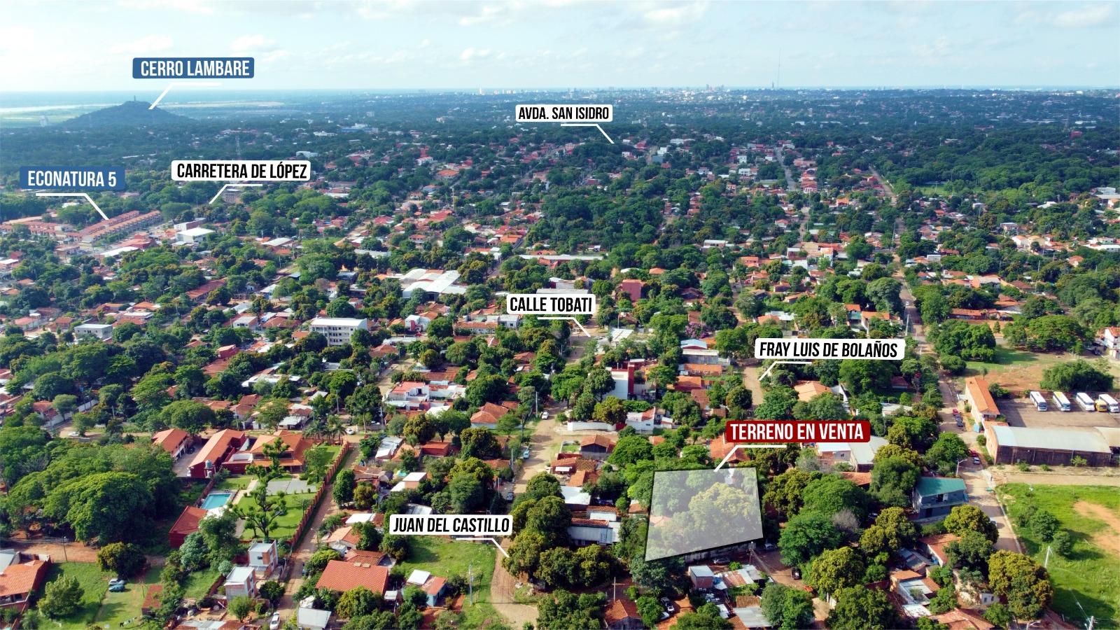 Terreno en venta en Lambare