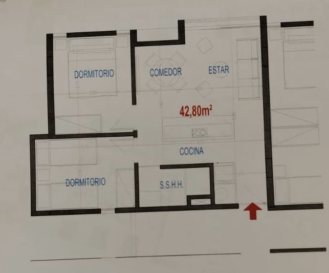 Departamento en venta en Campo Grande