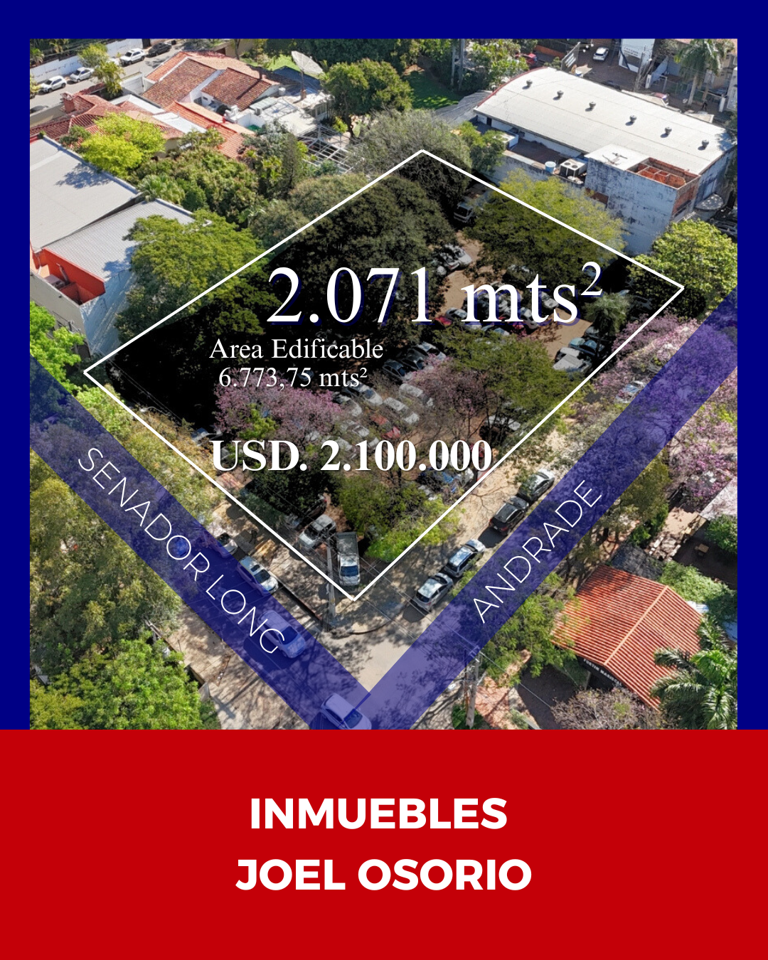 Terreno en venta en Villa Morra