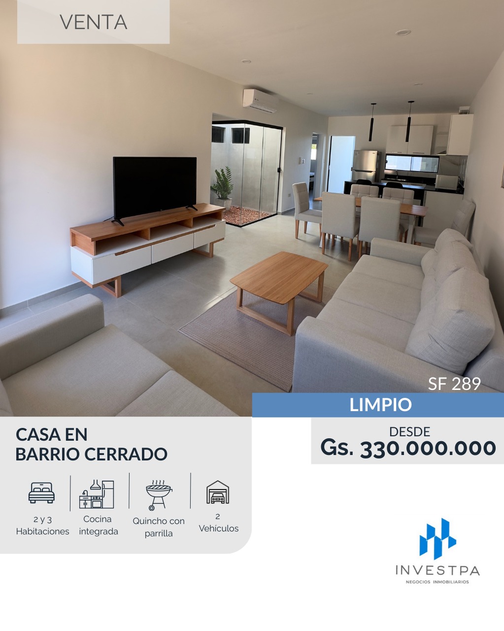 Casa en venta en Limpio