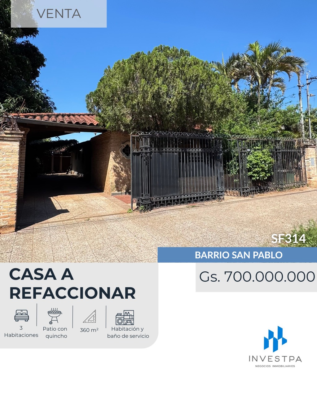 Casa en venta en San Pablo