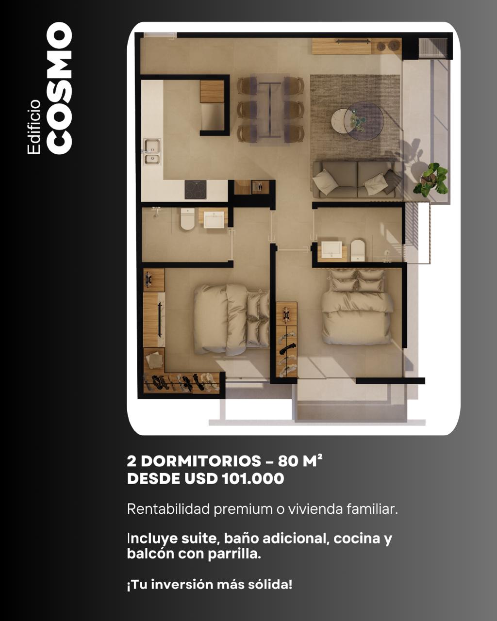 Departamento en venta en Las Mercedes