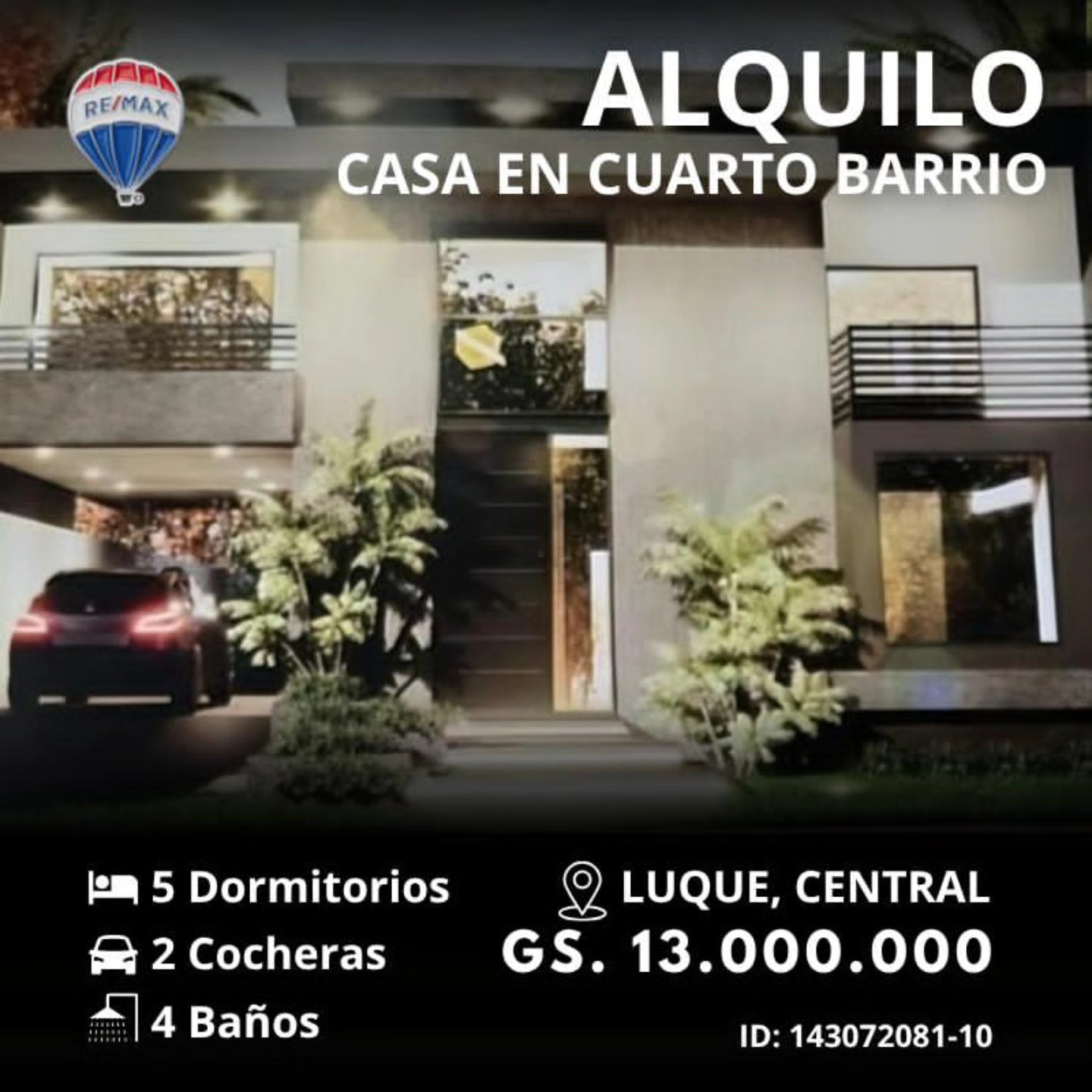 Casa en alquiler en Cuarto Barrio